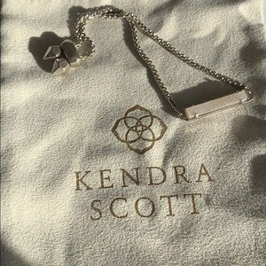 Kendra Scott Silver Iridescent Druzy Bar Bracelet✨